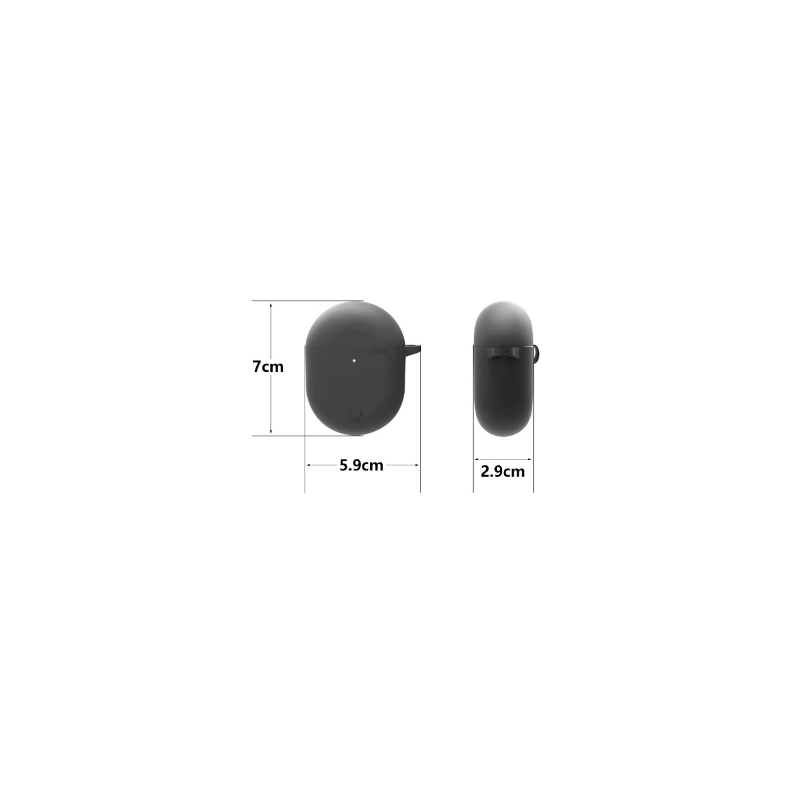 Чехол для наушников BeCover Silicon для Xiaomi Redmi Buds 3 Pro Black (707461) изображение 3