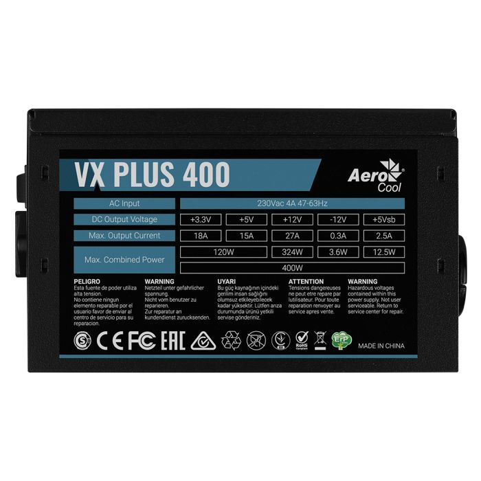 Блок питания AeroCool 400W VX Plus (ACPN-VS40NEY.11) изображение 6