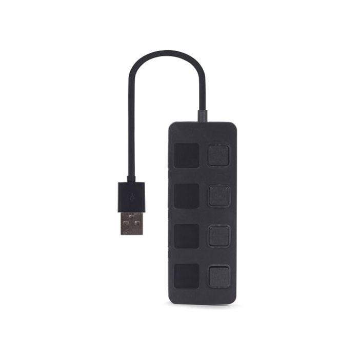 Концентратор Gembird USB 2.0 4 ports switch black (UHB-U2P4-05) зображення 4