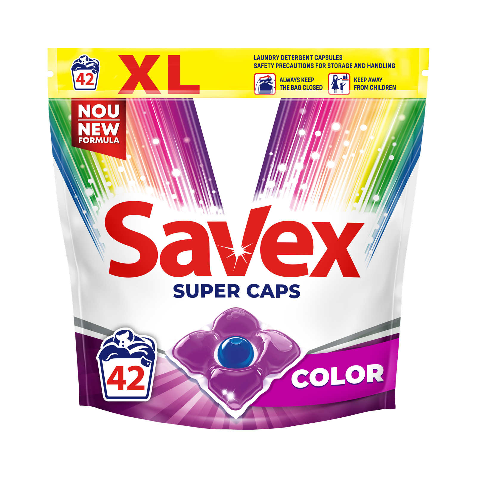Капсулы для стирки Savex Super Caps Color 42 шт. (3800024046902)