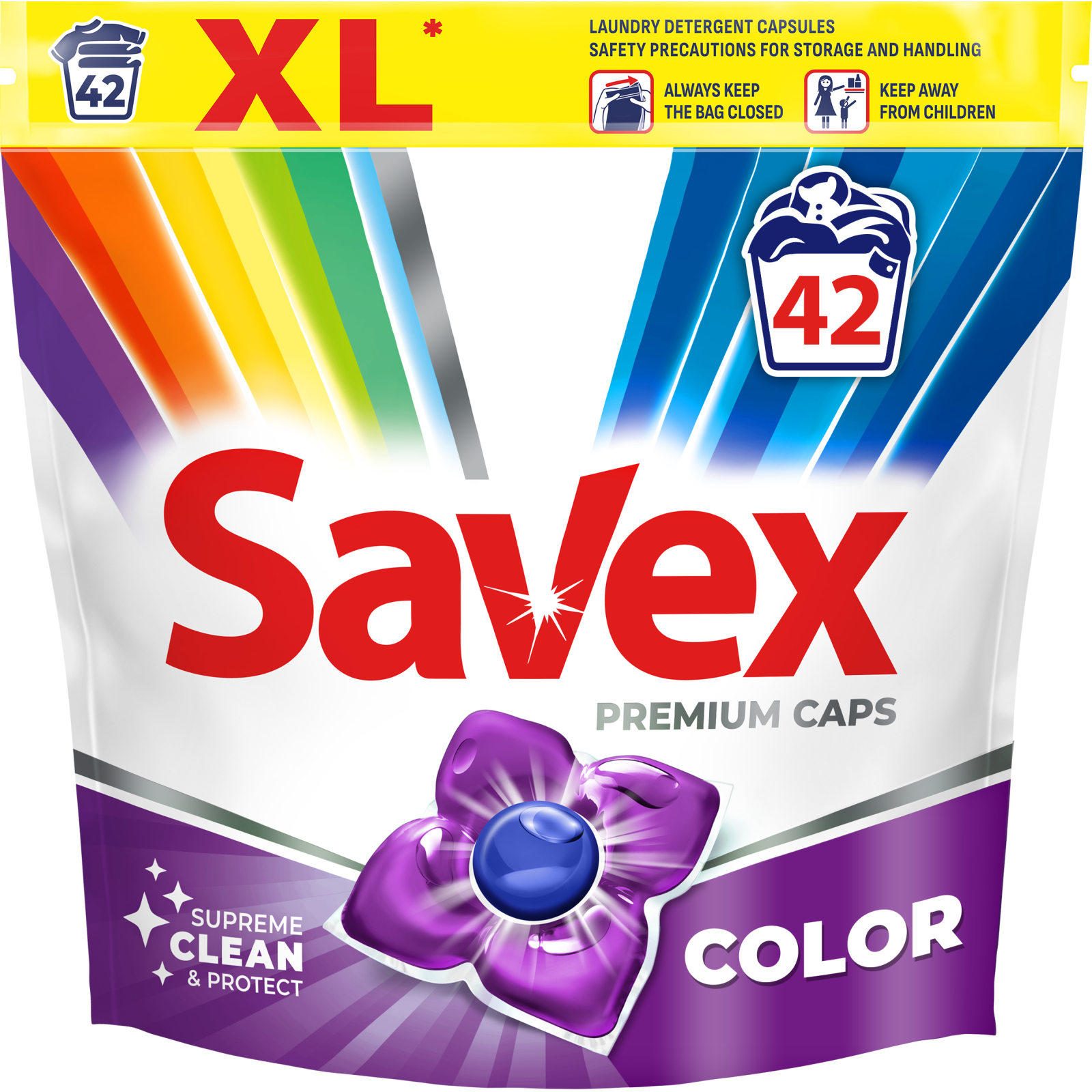 Капсулы для стирки Savex Super Caps Color 42 шт. (3800024046902)