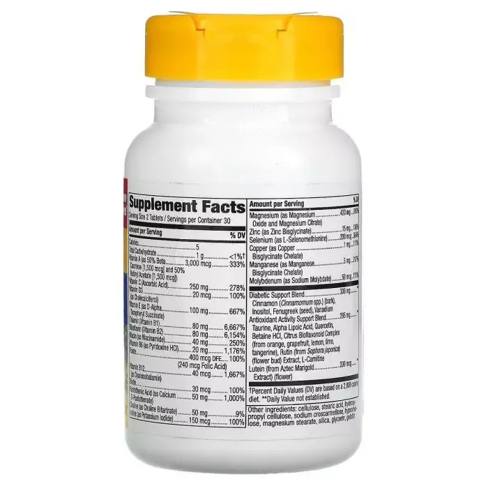 Мультивітамін Nature's Way Мультивітаміни для діабетиків, Completia, Diabetic Multi-Vitamin, 60 т (NWY-14923) зображення 2