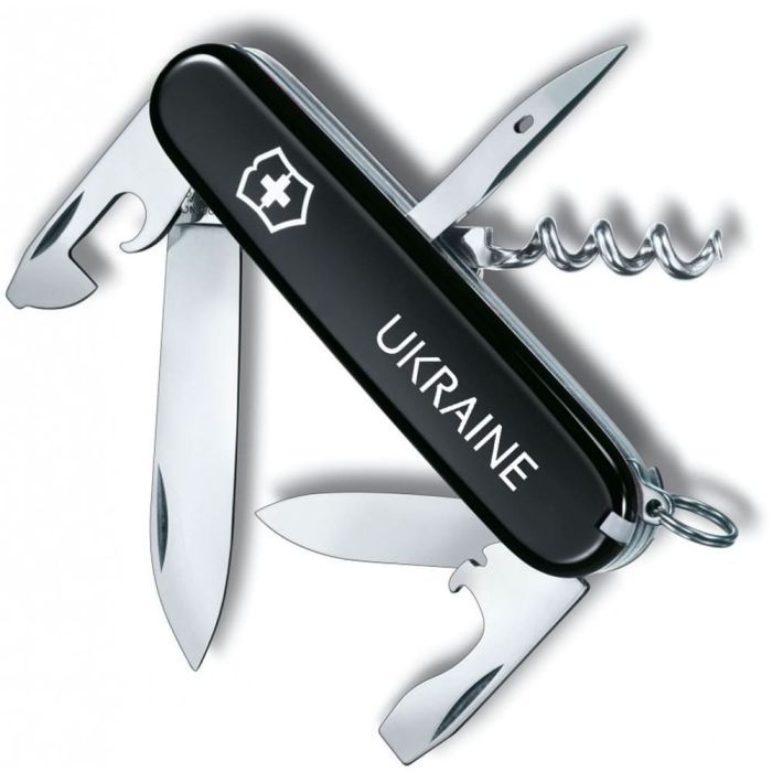 Нож Victorinox Spartan Ukraine Black "Ukraine" (1.3603.3_T0140u)