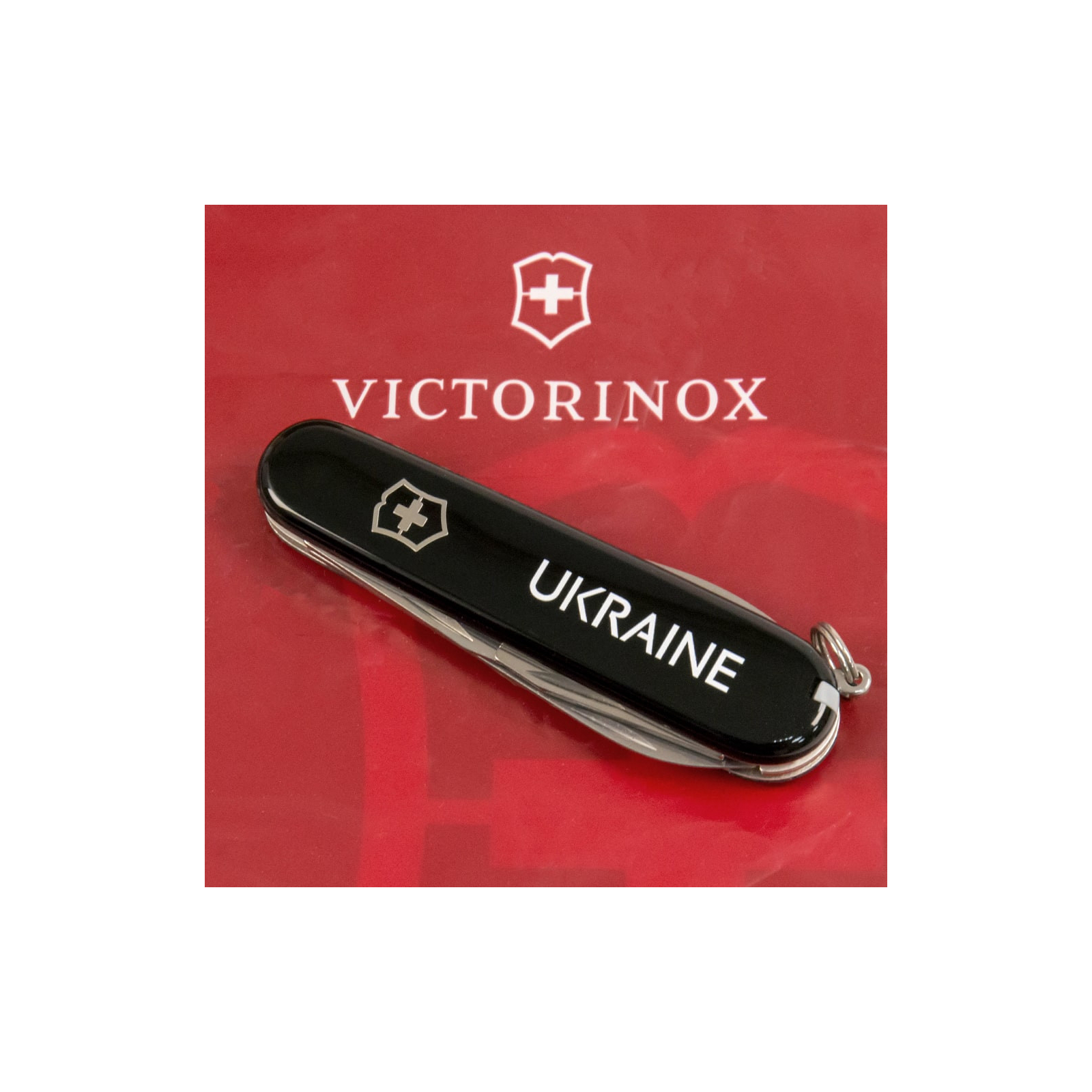 Ніж Victorinox Spartan Ukraine Black "Тризуб" (1.3603.3_T0010u) зображення 2