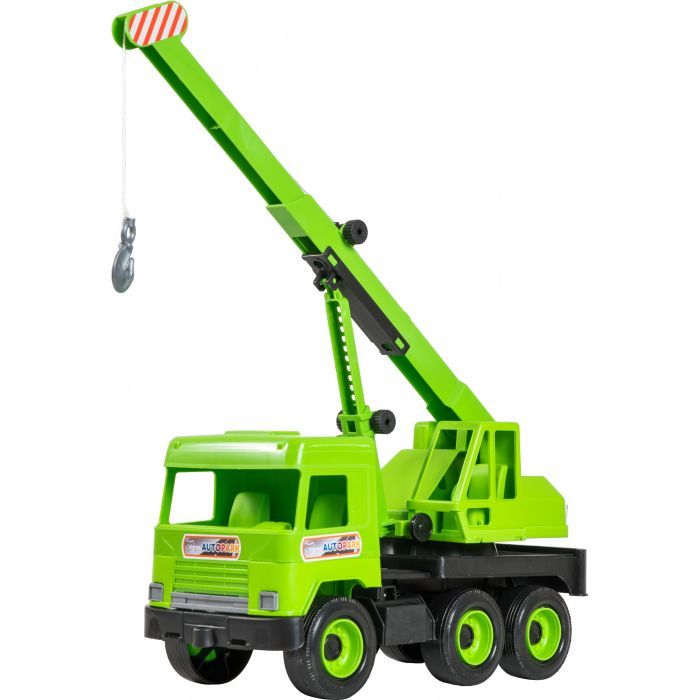 Спецтехника Tigres Авто "Middle truck" кран (св. зеленый) в коробке (39483)