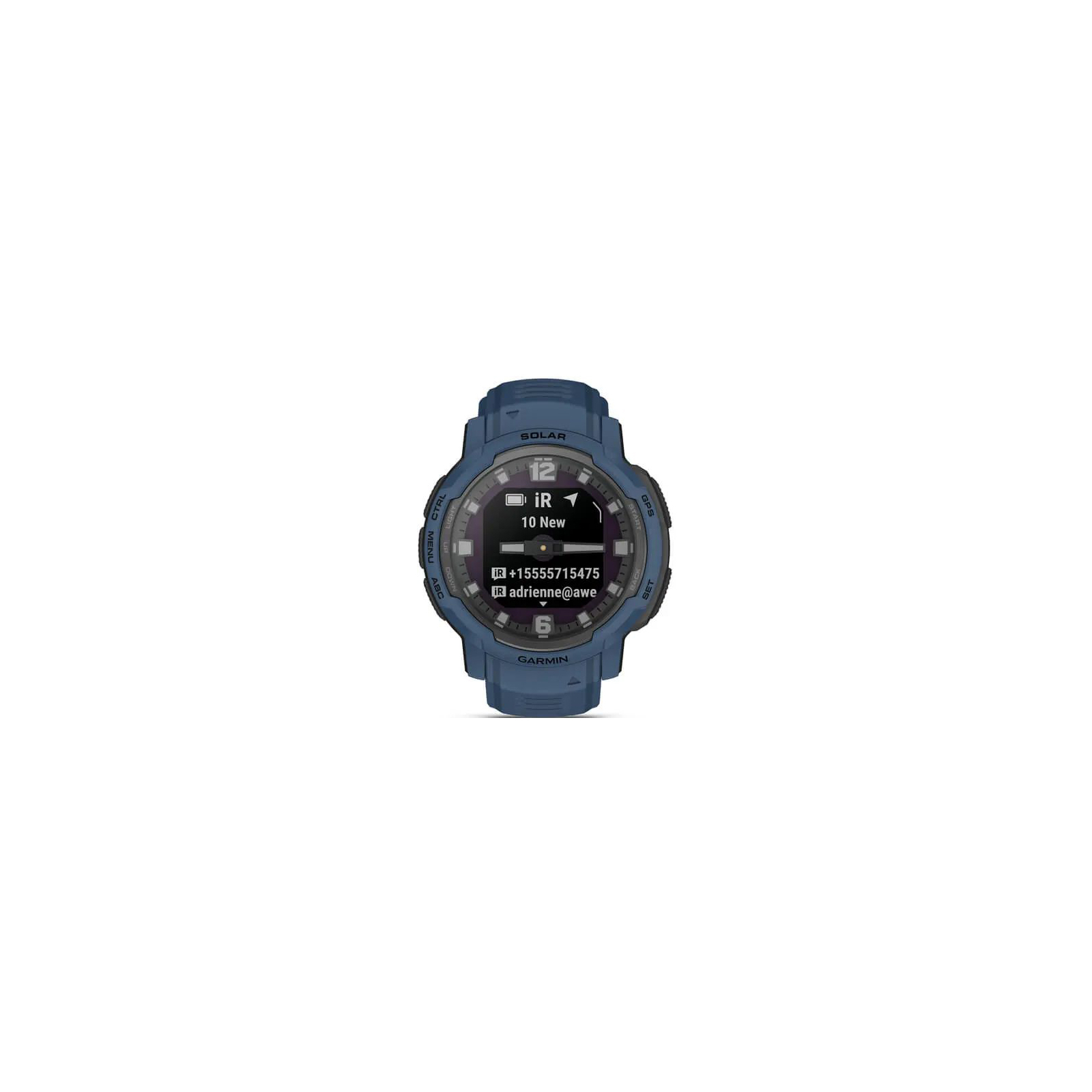 Смарт-часы Garmin Instinct Crossover Solar, Tidal Blue, GPS (010-02730-02) изображение 11