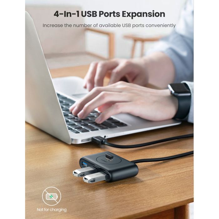 Концентратор Ugreen CR113 4-port 0.5m USB3.0 active (20290) зображення 6