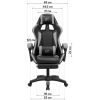 Крісло ігрове GT Racer X-2323 Black/Red зображення 7
