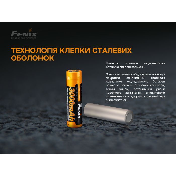 Аккумулятор Fenix 18650 3000 mAh (ARB-L18-3000P) изображение 9
