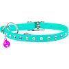 Нашийник для тварин WAUDOG GLAMOUR з резинкою і стразами для кішок (ментоловий) (325413) зображення 2