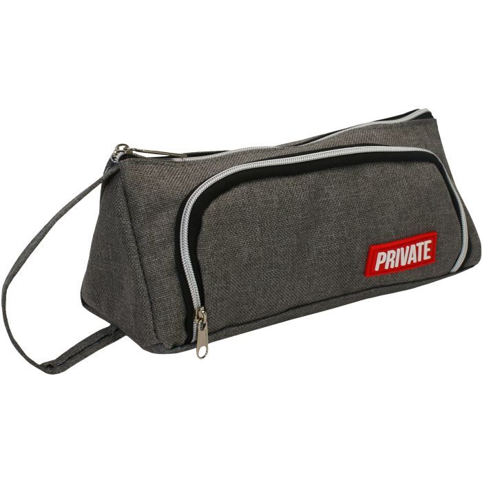 Пенал Cool For School 2 отделение Серый (CF87215)