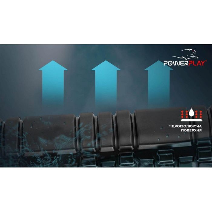 Масажний ролик PowerPlay 4025 Massage Roller 33x14см Синій (PP_4025_Blue) зображення 5