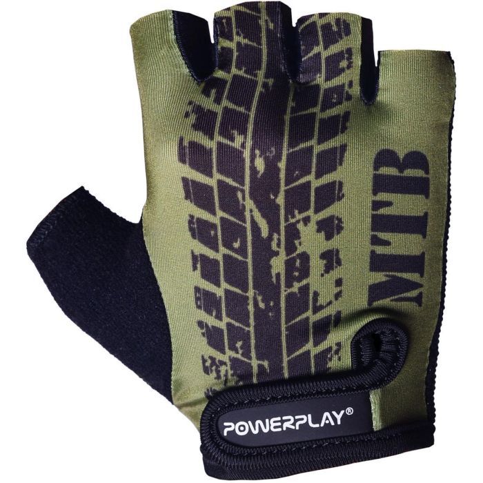 Велорукавиці PowerPlay 5451 Протектор Зелені XS (5451_XS_Green_MTB) зображення 2