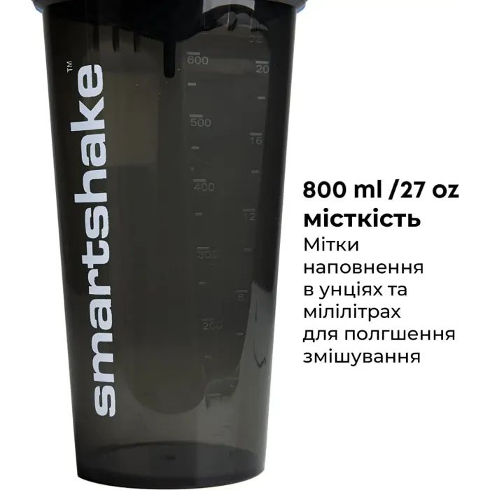 Шейкер спортивный SmartShake Lite 1000ml Glossy-Navy Blue (10611402) изображение 3