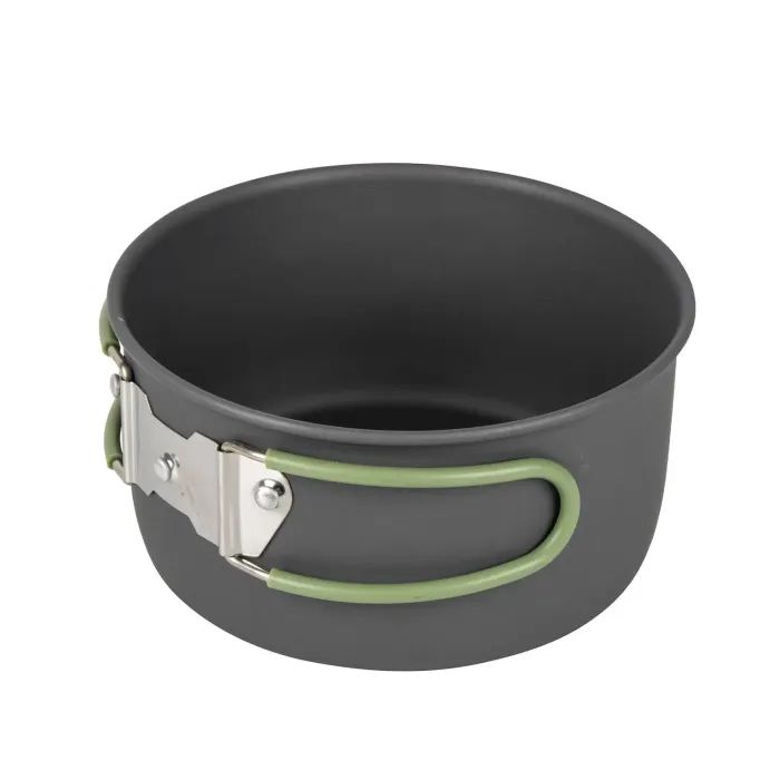 Набір туристичного посуду Bo-Camp Explorer 4 Pieces Hard Anodized Grey/Green (2200244) зображення 8