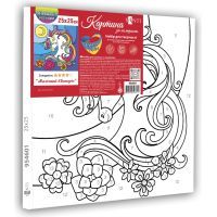 Картина по номерам Santi Магический Единорог 25*25 см неоновые краски (954601) изображение 2