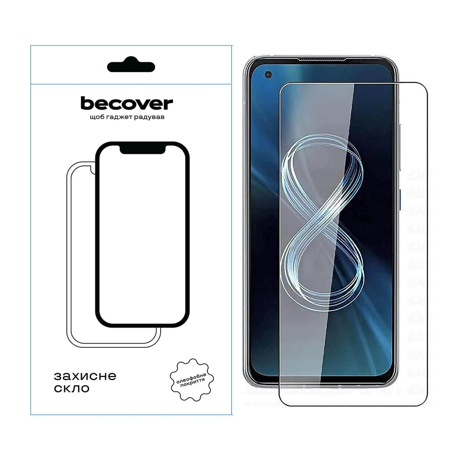 Стекло защитное BeCover ASUS ZenFone 8 ZS590KS 3D Crystal Clear Glass (709290)