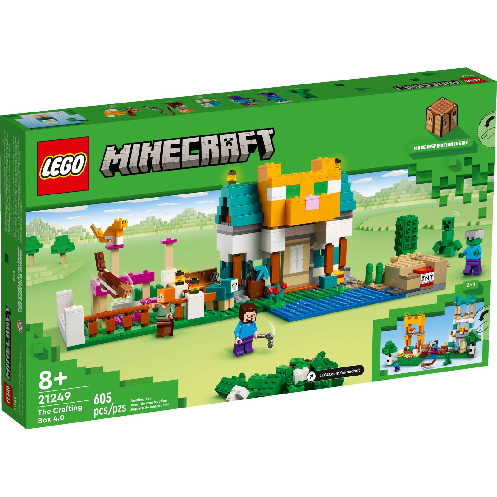 Конструктор LEGO Minecraft Сундук для творчества 4.0, 605 деталей (21249) изображение 7