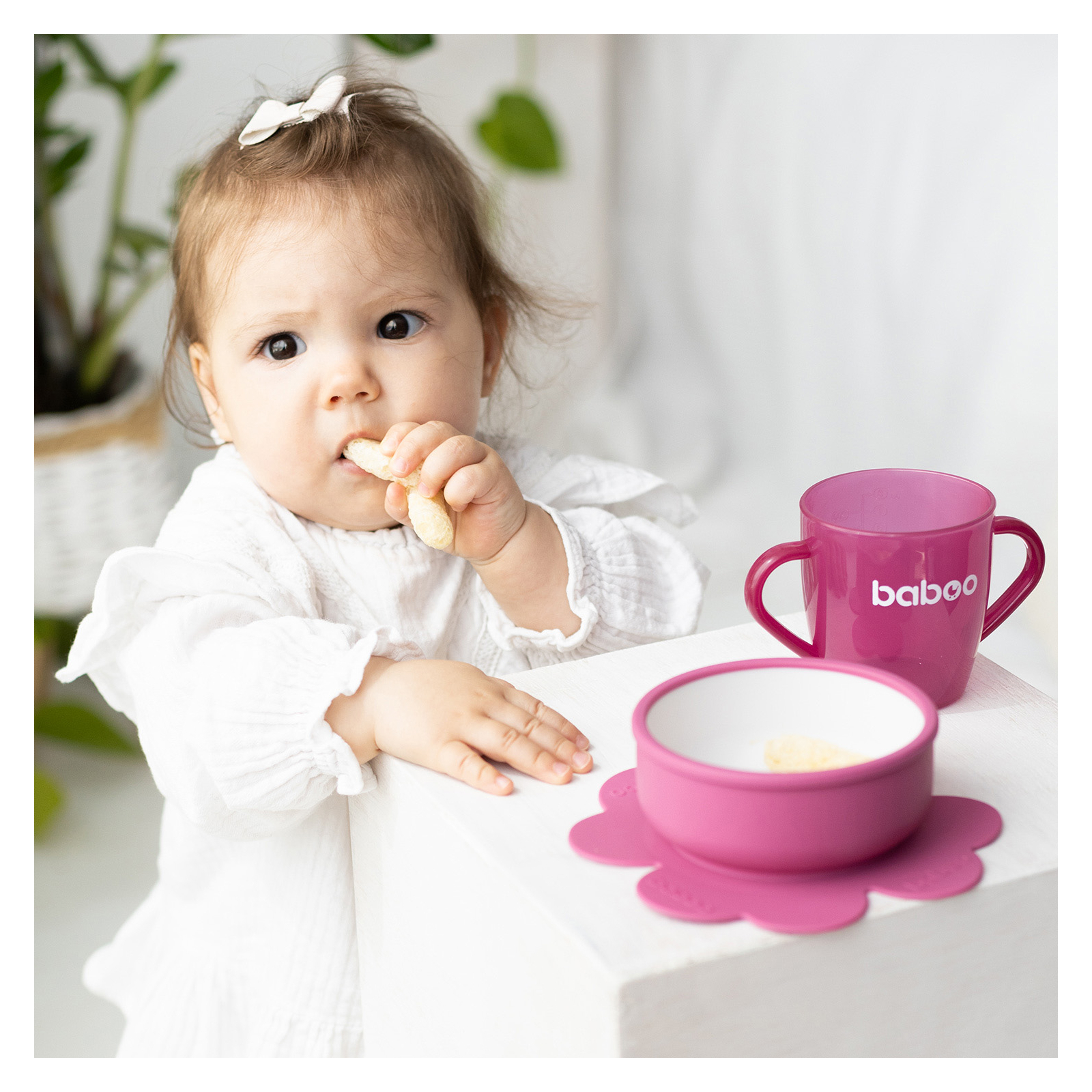 Тарелка детская Baboo с присоской, от 6 месяцев (какао) (9-035) изображение 8