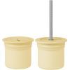 Поильник-непроливайка MinikOiOi Sip+Snack (Mellow Yellow/Powder Grey) (101100103)