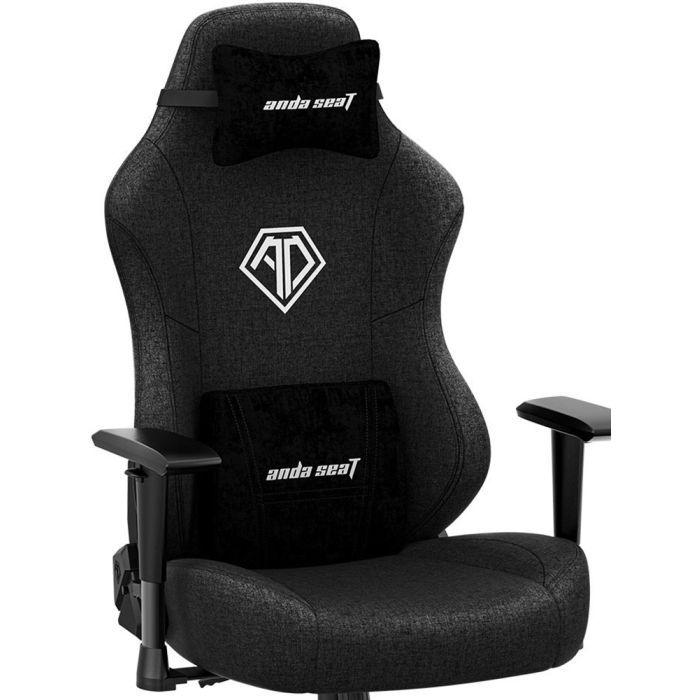 Крісло ігрове Anda Seat Phantom 3 Fabric Size L Black (AD18Y-06-B-F) зображення 7