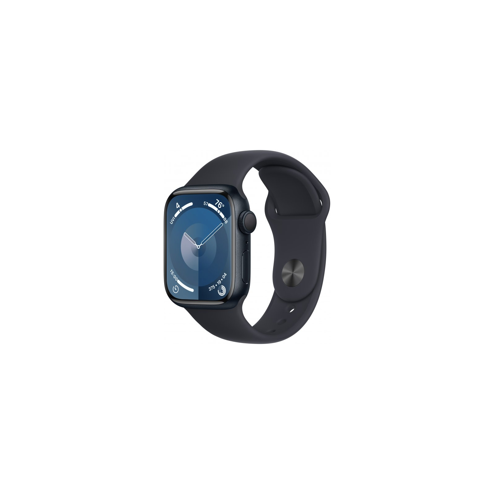 Смарт-годинник Apple Watch Series 9 GPS 41mm Silver Aluminium Case with Storm Blue Sport Band - M/L (MR913QP/A)