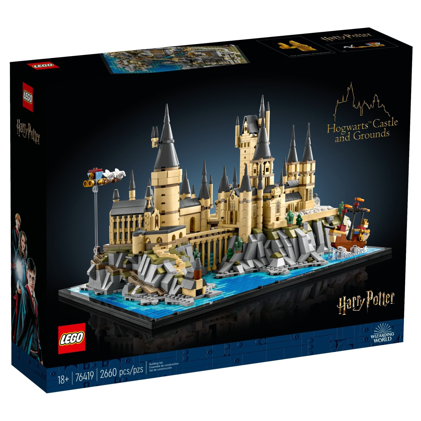 Конструктор LEGO Harry Potter Замок і територія Гоґвортсу 2660 деталей (76419)