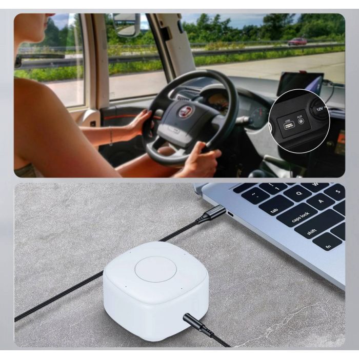 Кабель мультимедийный AUX USB-C to TRS Audio 3.5mm M/M DAC Chip 96kHz 1.0m black Choetech (AUX006) изображение 4