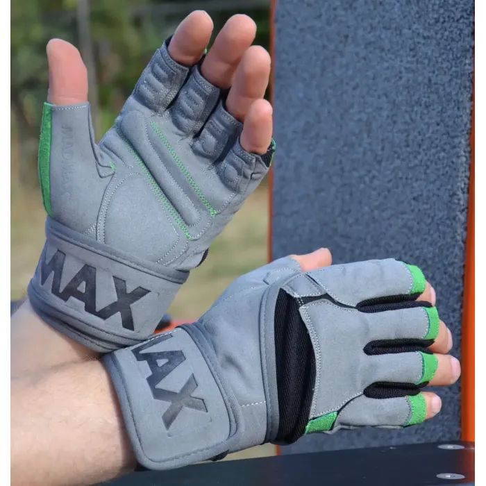 Перчатки для фитнеса MadMax MFG-860 Wild Grey/Green XXL (MFG-860_XXL) изображение 5