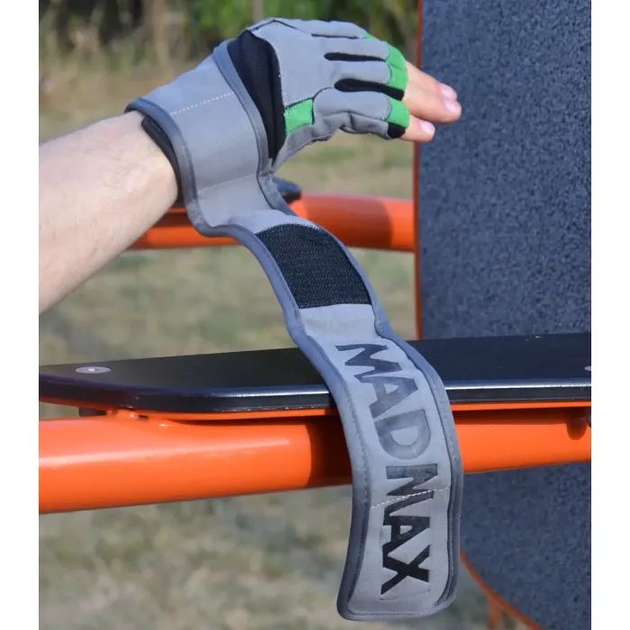 Перчатки для фитнеса MadMax MFG-860 Wild Grey/Green XXL (MFG-860_XXL) изображение 9