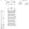 Сушарка для рушників Terma 1185x530 Marlin (WGMAR118053K916SX) зображення 3