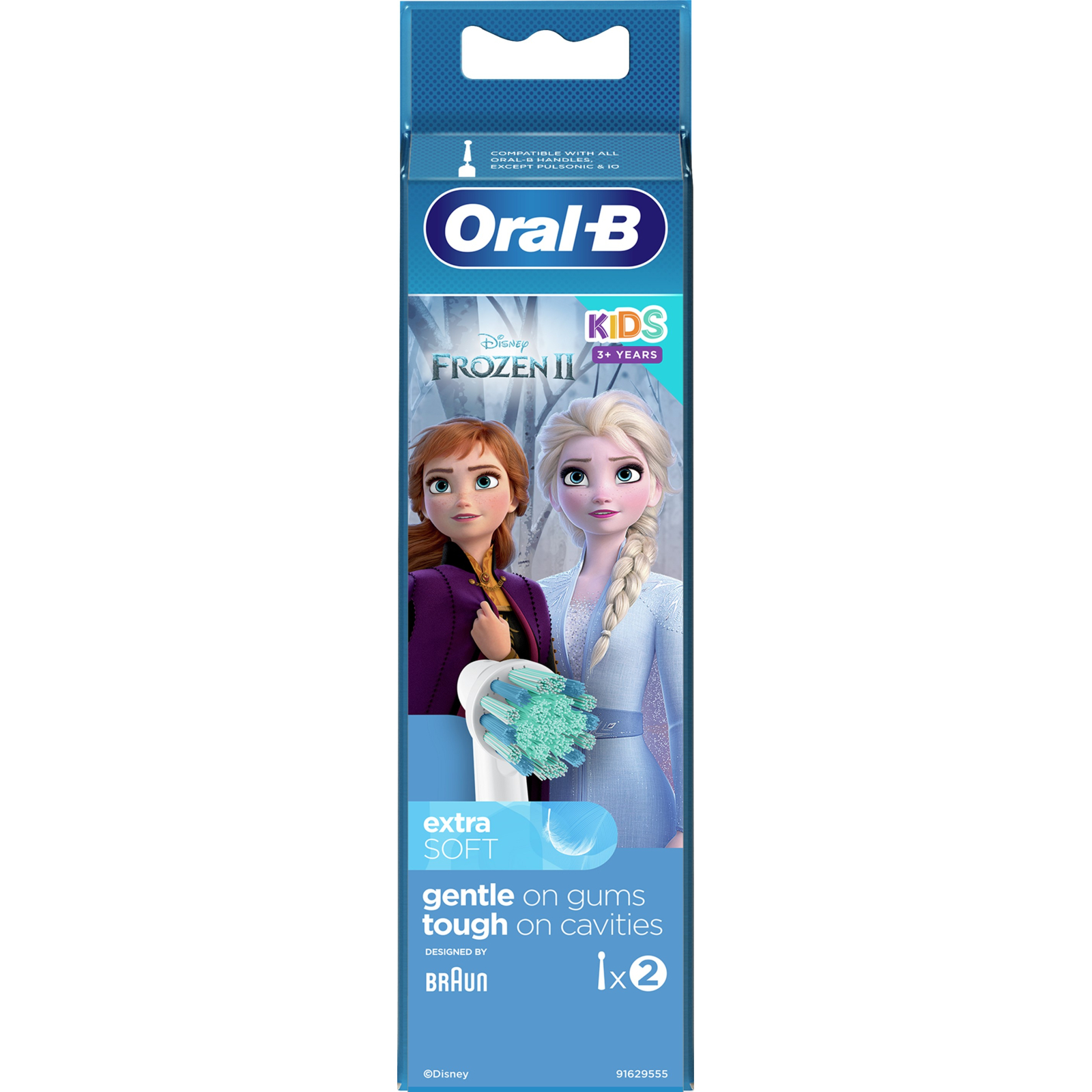 Насадка для зубной щетки Oral-B Kids Frozen II, 2 шт (4210201383994) изображение 8