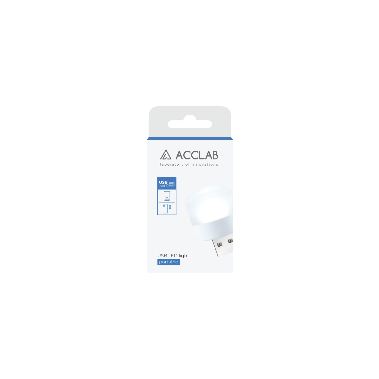 Лампа USB ACCLAB AL-LED01, 1W, 5000K, white (1283126552809) зображення 2