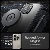 Чехол для мобильного телефона Spigen Apple iPhone 15 Pro Max Rugged Armor MagFit Matte Black (ACS06561) изображение 6