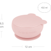 Тарелка детская MinikOiOi Bowly глубокая с крышкой на присоске Pinky Pink (101080002) изображение 3