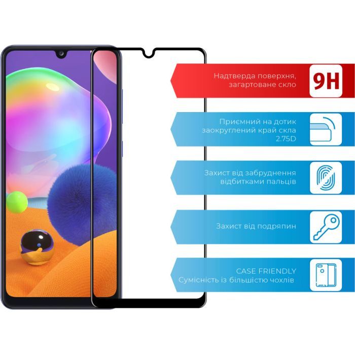 Скло захисне ACCLAB Full Glue Samsung A31 (1283126508578) зображення 2