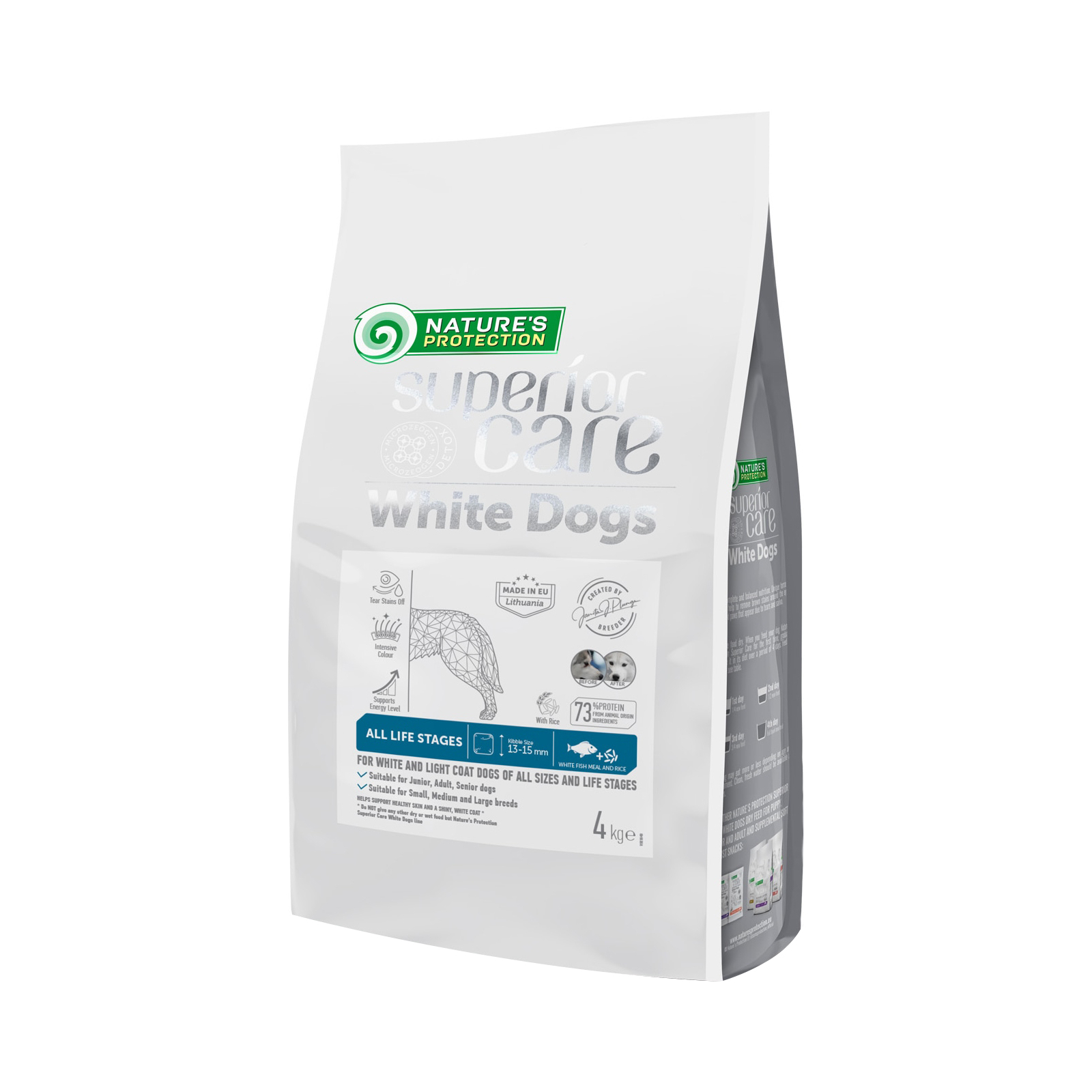 Сухой корм для собак Nature's Protection Superior Care White Dogs White Fish All Sizes and Life Stages 10 кг (NPSC47591)