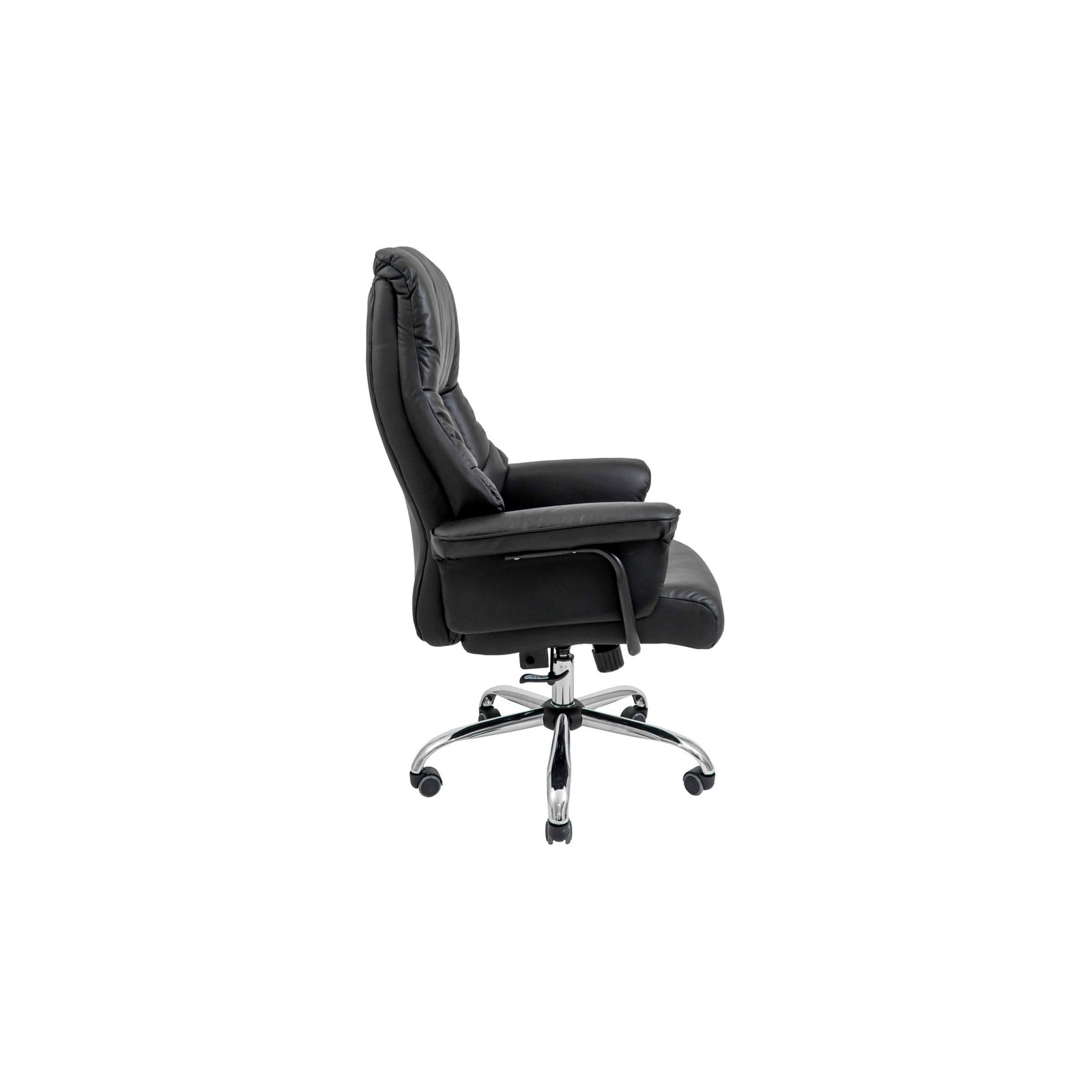 Офісне крісло Richman Конгрес Хром M-2 Широкий (Anyfix Wide) Шкіра Люкс Чорна (IM0000009) зображення 3
