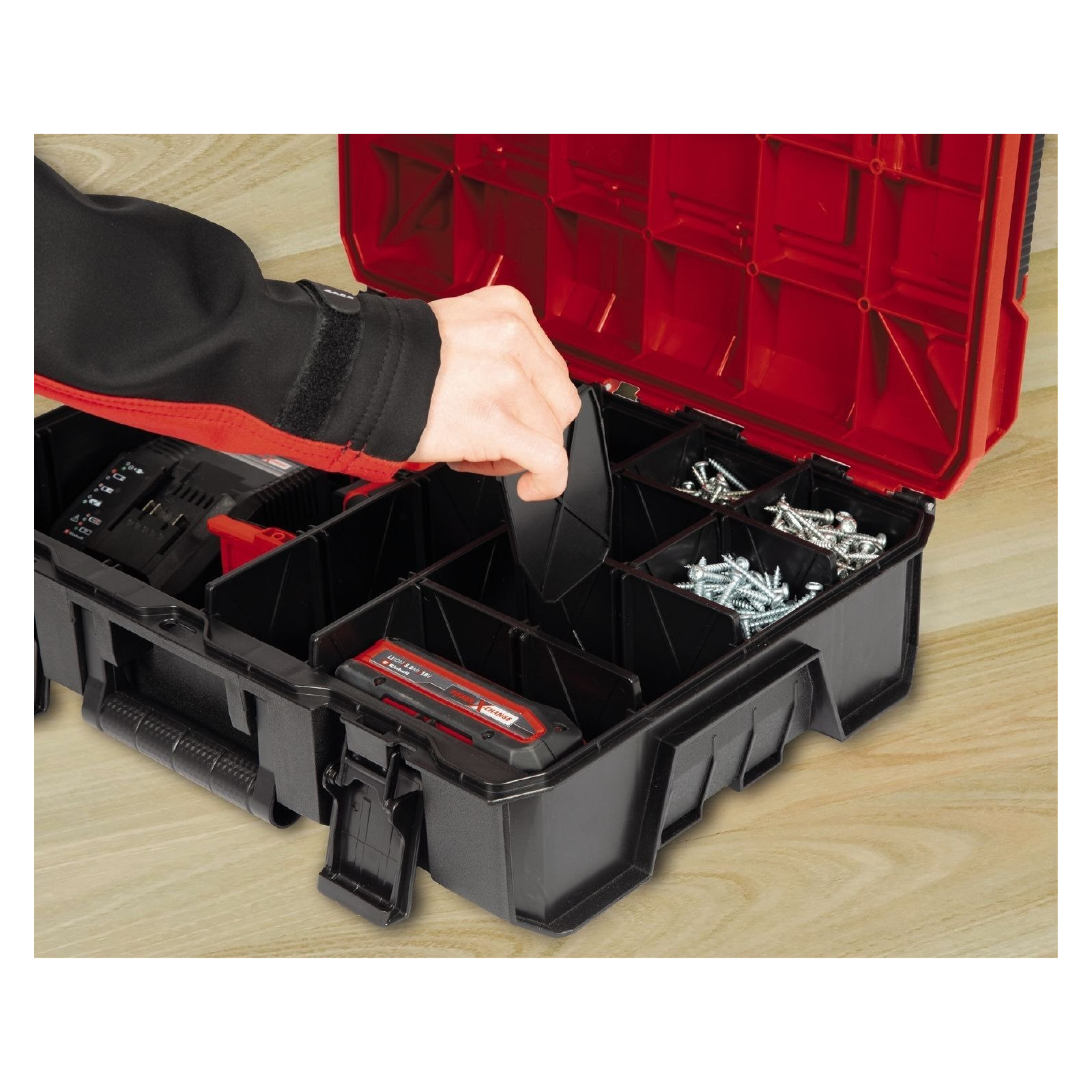 Ящик для інструментів Einhell E-Case S-F (пластик), до 25кг (4540020) зображення 5