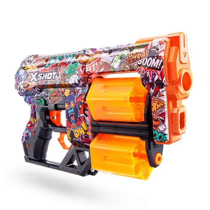 Іграшкова зброя Zuru X-Shot Швидкострільний бластер Skins Dread Sketch (12 патронів) (36517H) зображення 3