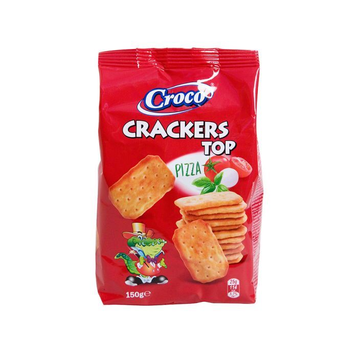 Печенье Croco Crackers Top со вкусом пиццы 150 г (5941194003512)
