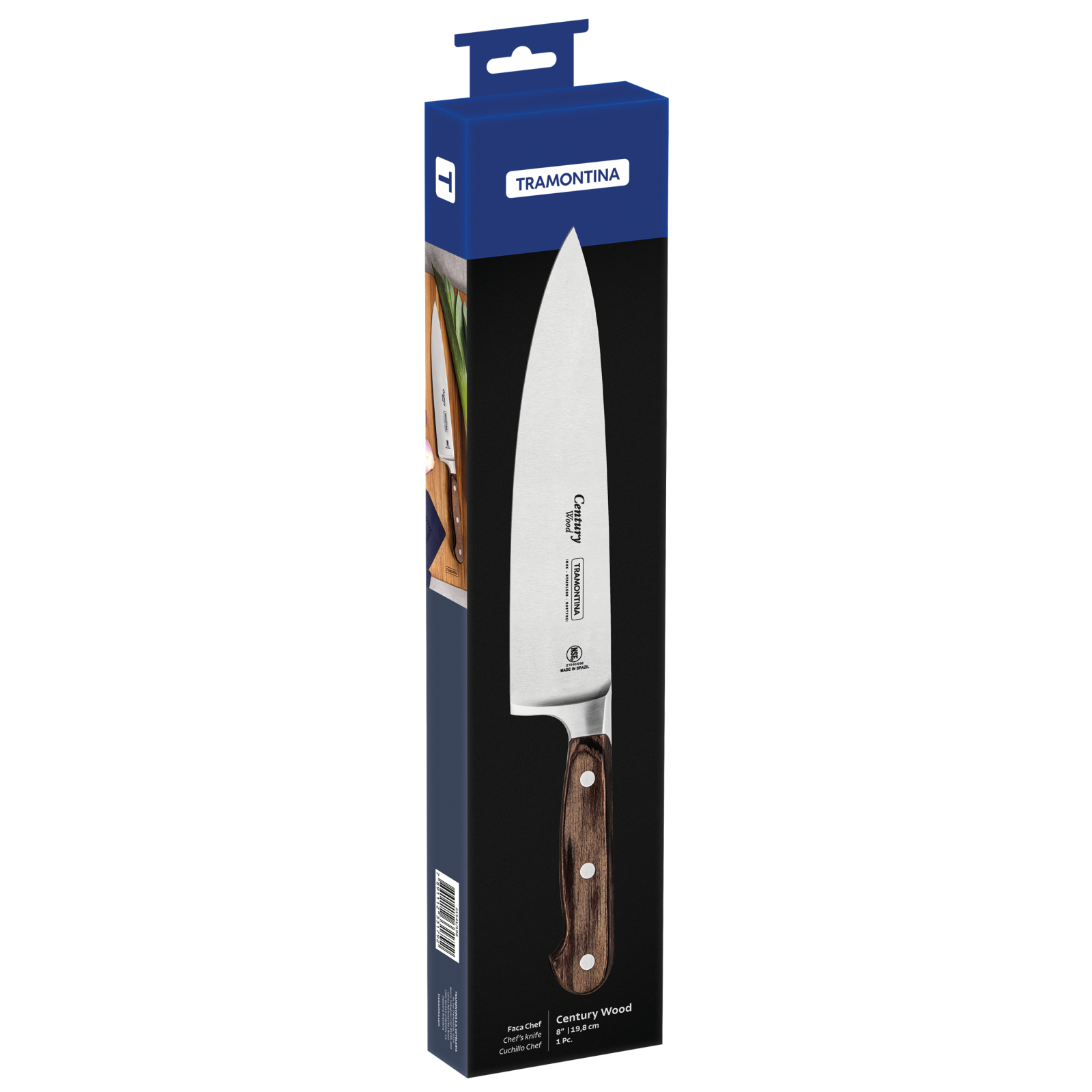 Кухонный нож Tramontina Century Wood Шеф 203 мм (21541/198) изображение 2
