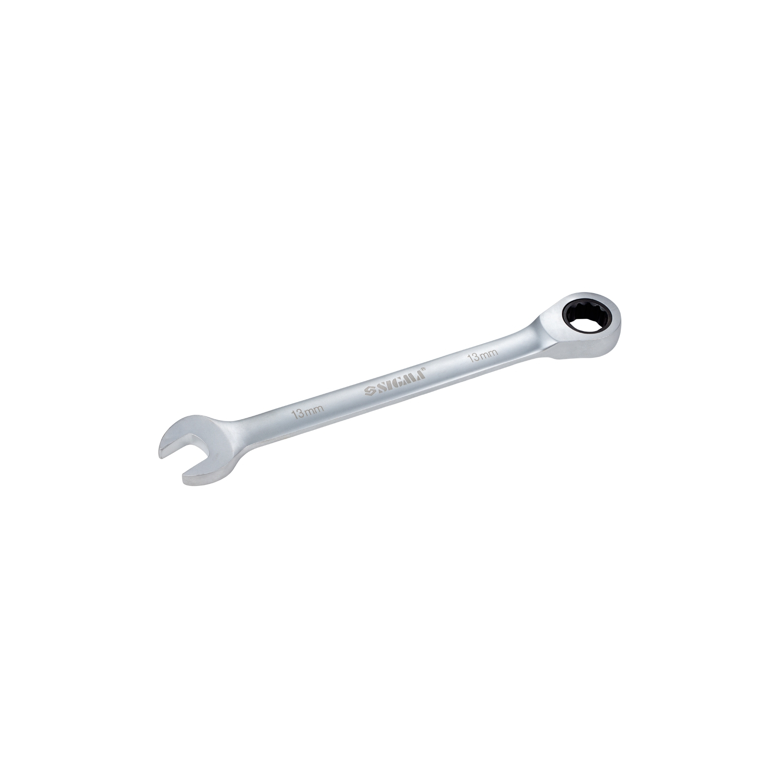 Ключ Sigma рожково-накидной с трещеткой 14мм CrV satine (6022141) изображение 3