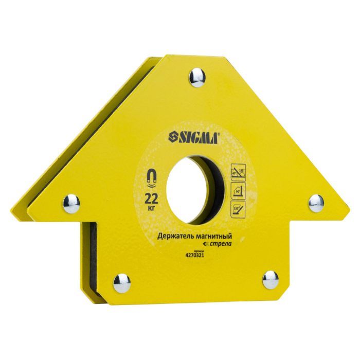 Магнит для сварки Sigma стрела 22кг 90x90 мм (45,90,135°) (4270321) изображение 4