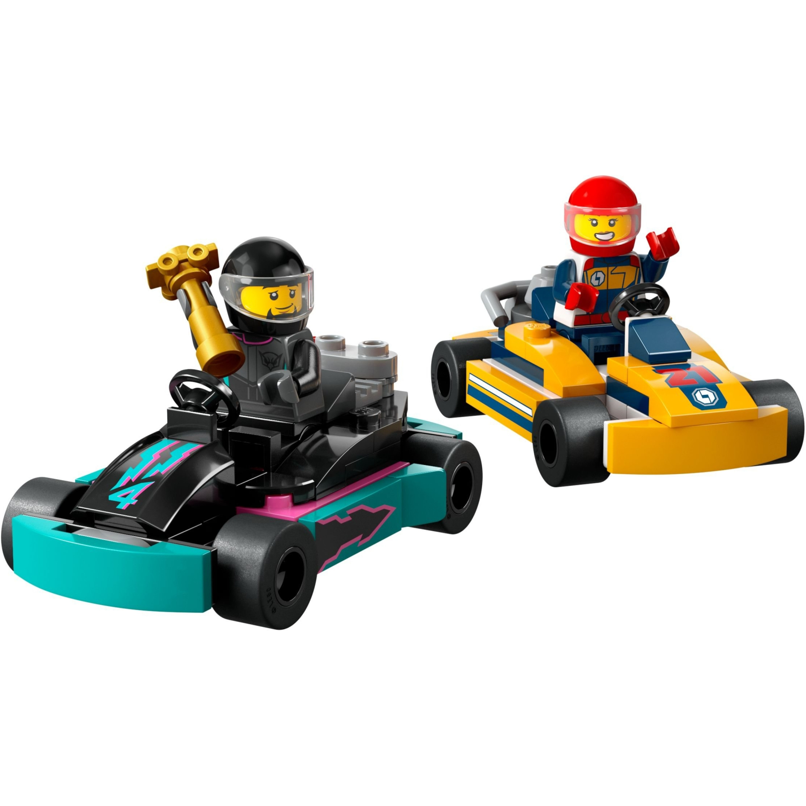 Конструктор LEGO City Картинг и гонщики 99 деталей (60400) изображение 2