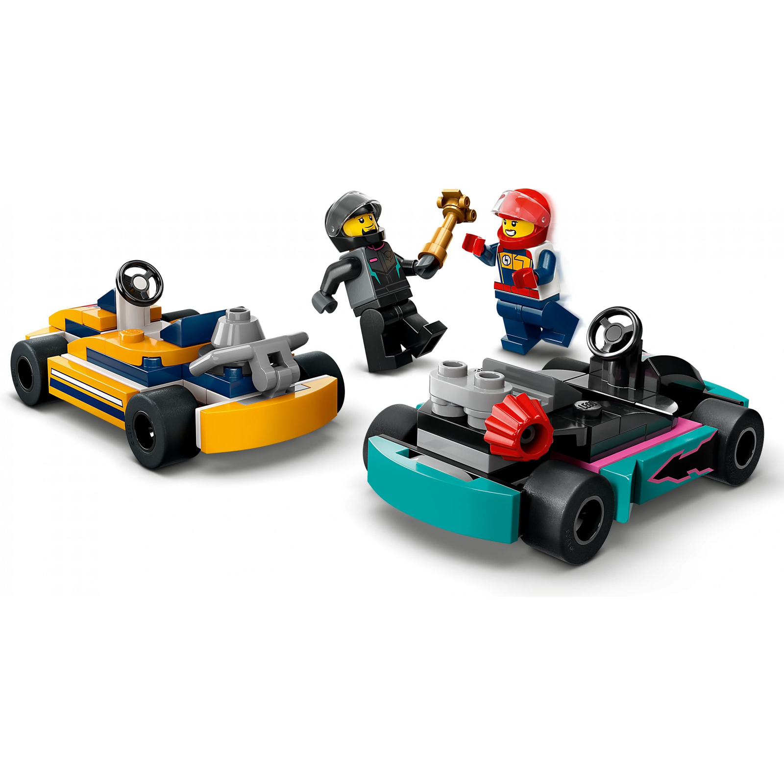 Конструктор LEGO City Картинг и гонщики 99 деталей (60400) изображение 4