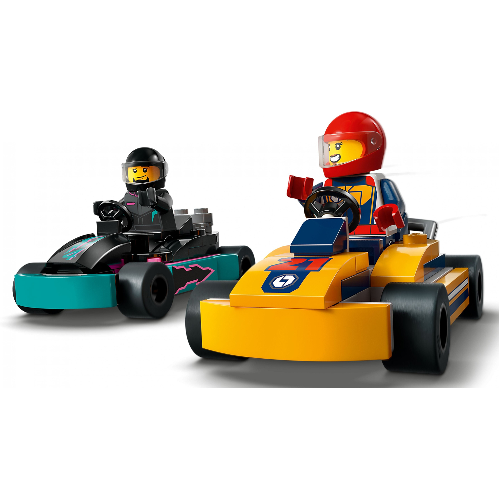 Конструктор LEGO City Картинг и гонщики 99 деталей (60400) изображение 5