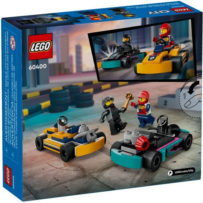 Конструктор LEGO City Картинг и гонщики 99 деталей (60400) изображение 6
