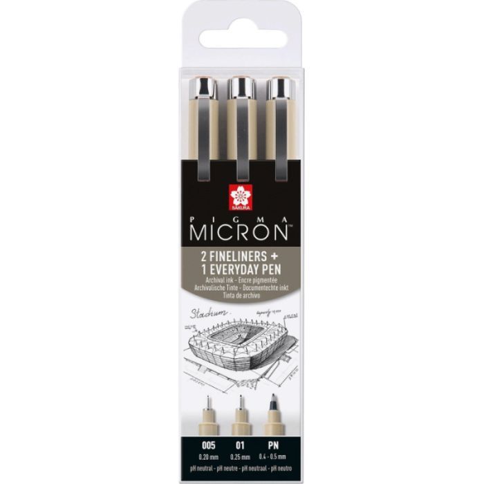 Лайнер Sakura Набір Pigma Micron URBAN, 3 шт (8712079423919)