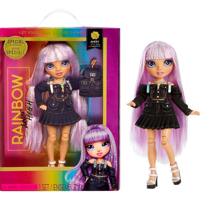 Кукла Rainbow High серии Junior High PJ Party - Эйвери Стайлз (590798) изображение 6
